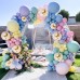 Vanjehou Pastel Balloons Garland Arch Kit, 117 pcs Rainbow Macaron Balloons in 5" 10" 18" Pastel Party Balloons and Gold Confetti Balloons for Kids Birthday Wedding Bride Shower Baby Shower Unicorn Mermaid Party Decorations