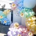 Vanjehou Pastel Balloons Garland Arch Kit, 117 pcs Rainbow Macaron Balloons in 5" 10" 18" Pastel Party Balloons and Gold Confetti Balloons for Kids Birthday Wedding Bride Shower Baby Shower Unicorn Mermaid Party Decorations