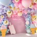 Vanjehou Pastel Balloons Garland Arch Kit, 117 pcs Rainbow Macaron Balloons in 5" 10" 18" Pastel Party Balloons and Gold Confetti Balloons for Kids Birthday Wedding Bride Shower Baby Shower Unicorn Mermaid Party Decorations